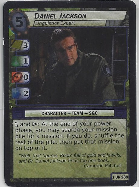 Daniel Jackson, Linguistics Expert - Foil